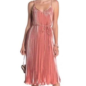 Dress Forum Pleated Pink Dress